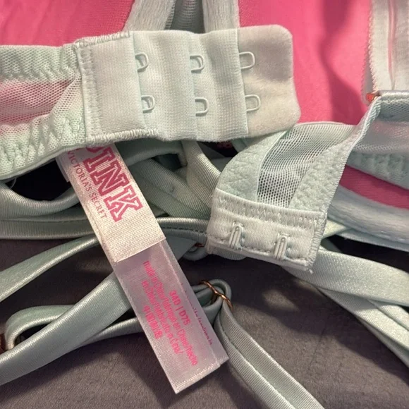 NWOT💥 PINK by VS Lacy The Date Push Up Strappy Floral Bra 34D - Picture 5 of 7